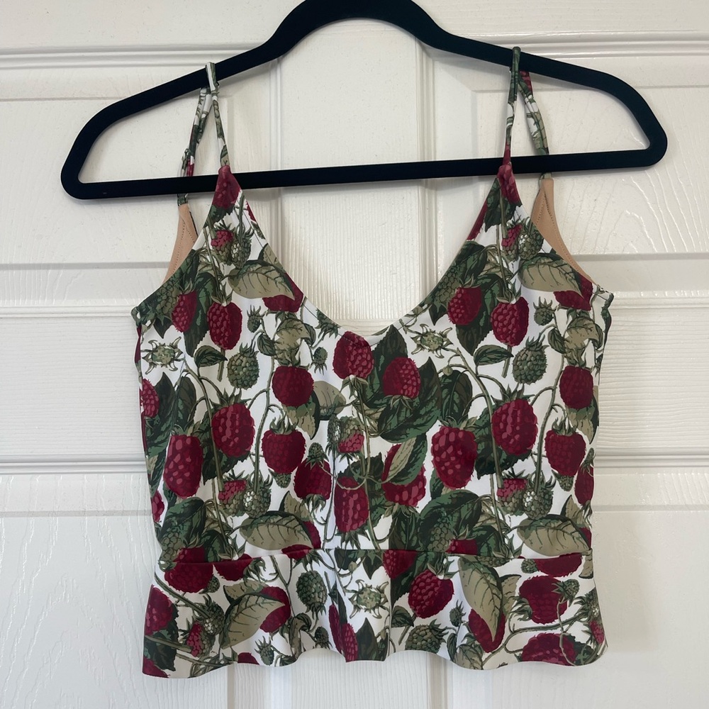 Kortni Jeane Raspberry Scoop Back Swim Top | Size Medium